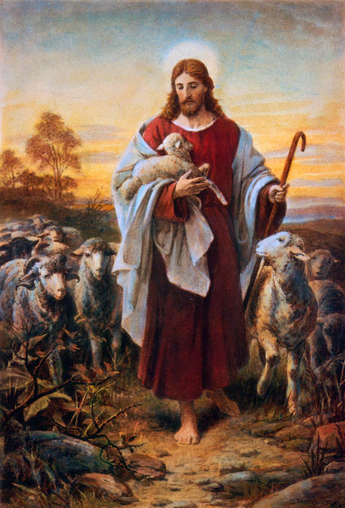 clipart jesus and the lost sheep - photo #49
